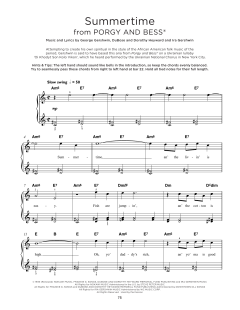 Summertime von Ira Gershwin (Download) 