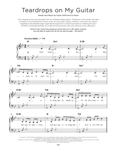 Teardrops On My Guitar von Taylor Swift (Download) 