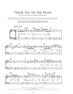 Thank You For The Music von ABBA (Download) 