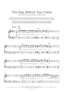 The Day Before You Came von ABBA (Download) 