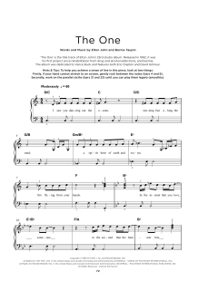 The One von Elton John (Download) 