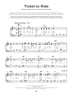 Ticket To Ride von The Beatles (Download) 