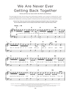 We Are Never Ever Getting Back Together von Taylor Swift (Download) 
