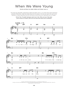 When We Were Young von Adele (Download) 