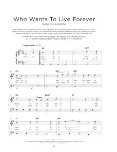 Who Wants To Live Forever von Queen (Download) 