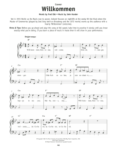 Willkommen von John Kander (Download) 
