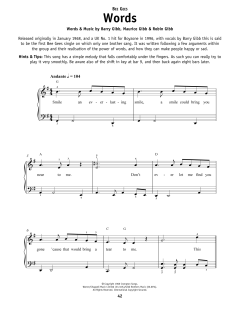 Words von Bee Gees (Download) 