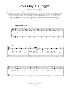 You May Be Right von Billy Joel (Download) 