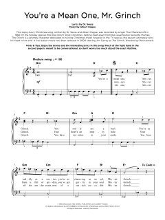 You're A Mean One, Mr. Grinch von Albert Hague (Download) 
