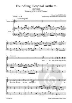 Foundling Hospital Anthem HWV 268 von Georg Friedrich Händel (Download) 