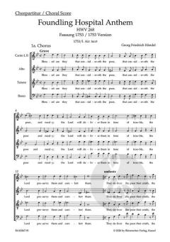 Foundling Hospital Anthem HWV 268 von Georg Friedrich Händel 