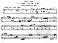 Canzoni alla Francese von Andrea Gabrieli 