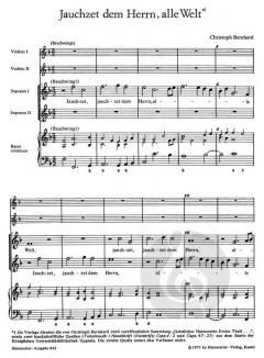 Jauchzet dem Herrn, alle Welt von Christoph Bernhard (Download) 