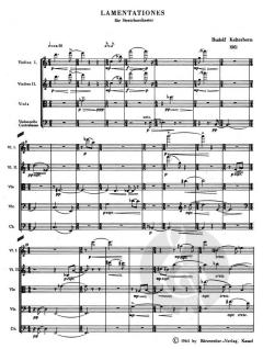 Lamentationes für Streicher (1961) von Rudolf Kelterborn (Download) 