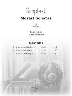 Simplest Mozart Sonatas von Wolfgang Amadeus Mozart (Download) 