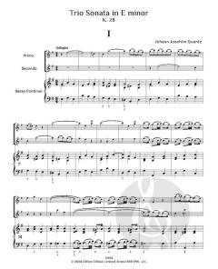 Trio Sonata in E minor, K. 28 von Johann Joachim Quantz 