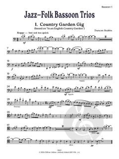 Jazz-Folk Bassoon Trios von Duncan Stubbs (Download) 