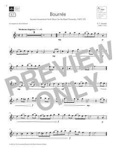 Bourrée von Georg Friedrich Händel (Download) 