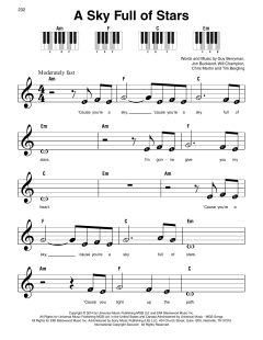 A Sky Full Of Stars von Coldplay (Download) 