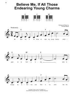 Believe Me, If All Those Endearing Young Charms von Thomas Moore (Download) 