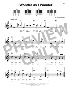 I Wonder As I Wander von John Jacob Niles (Download) 