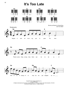 It's Too Late von Carole King (Download) 