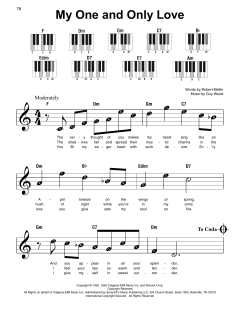 My One And Only Love von Robert Mellin (Download) 