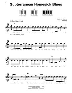 Subterranean Homesick Blues von Bob Dylan (Download) 