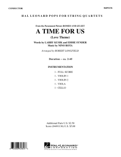 A Time for Us von Nino Rota (Download) 