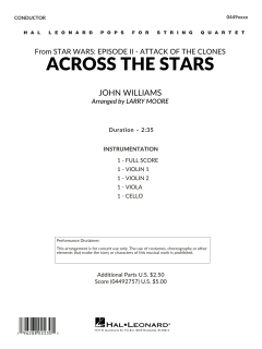 Across The Stars von John Williams (Download) 