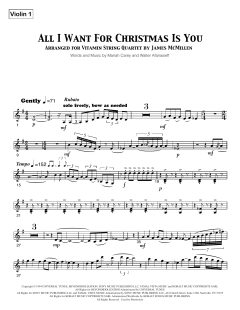 All I Want For Christmas Is You - Violin 1 von Mariah Carey (Download) 