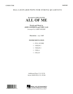 All of Me - Conductor Score von John Legend (Download) 