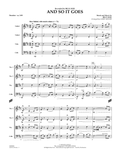 And So It Goes - Full Score von Billy Joel (Download) 