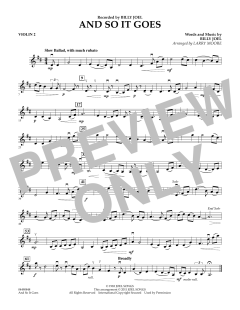 And So It Goes - Violin 2 von Billy Joel (Download) 