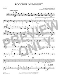 Boccherini Minuet - Cello von Luigi Boccherini (Download) 