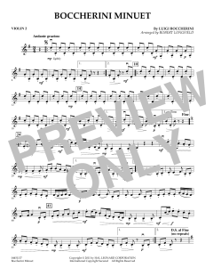 Boccherini Minuet - Violin 2 von Luigi Boccherini (Download) 