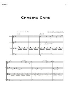 Chasing Cars von Snow Patrol (Download) 