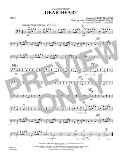 Dear Heart - Cello von Henry Mancini (Download) 