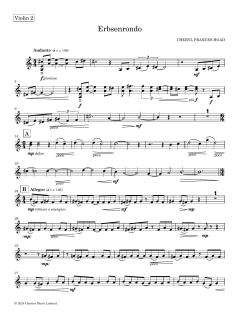 Erbsenrondo - Violin 2 von Cheryl Frances-Hoad (Download) 