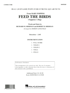 Feed The Birds von Robert Bernard Sherman (Download) 