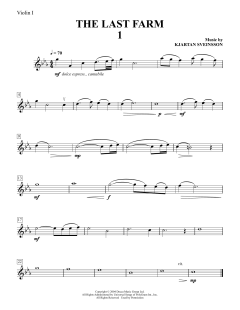 Five String Quartets from The Last Farm - Violin 1 von Kjartan Sveinsson (Download) 