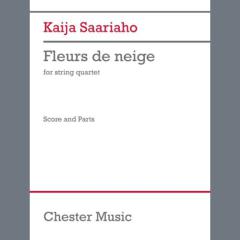 Fleurs de neige - Full Score von Kaija Saariaho (Download) 