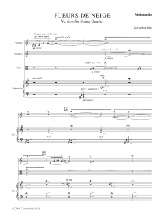 Fleurs de neige - Violoncello von Kaija Saariaho (Download) 