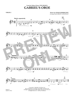 Gabriel's Oboe - Violin 2 von Ennio Morricone (Download) 