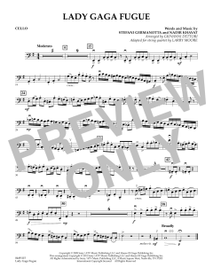 Lady Gaga Fugue - Cello (Download) 