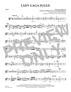 Lady Gaga Fugue - Viola (Download) 