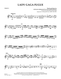 Lady Gaga Fugue - Violin 2 (Download) 