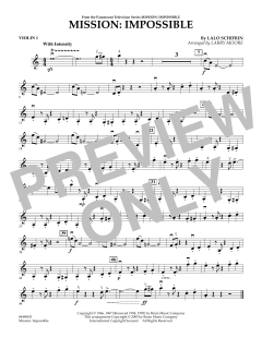 Mission: Impossible Theme - Violin 1 von Lalo Schifrin (Download) 