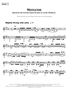 Mistletoe - Violin 1 von Justin Bieber (Download) 