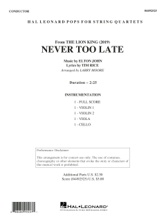 Never Too Late von Elton John (Download) 